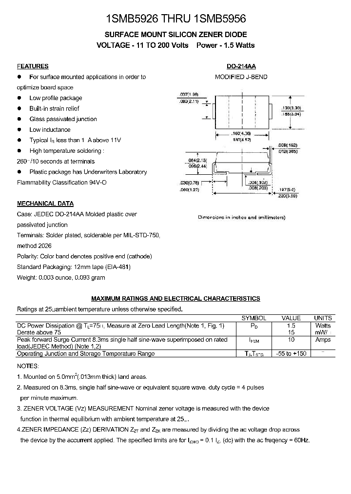 1SMB5944_584278.PDF Datasheet