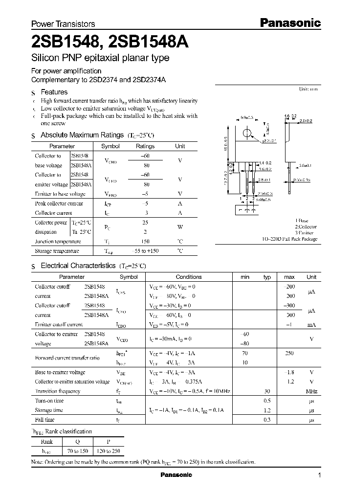 2SB1548_154800.PDF Datasheet