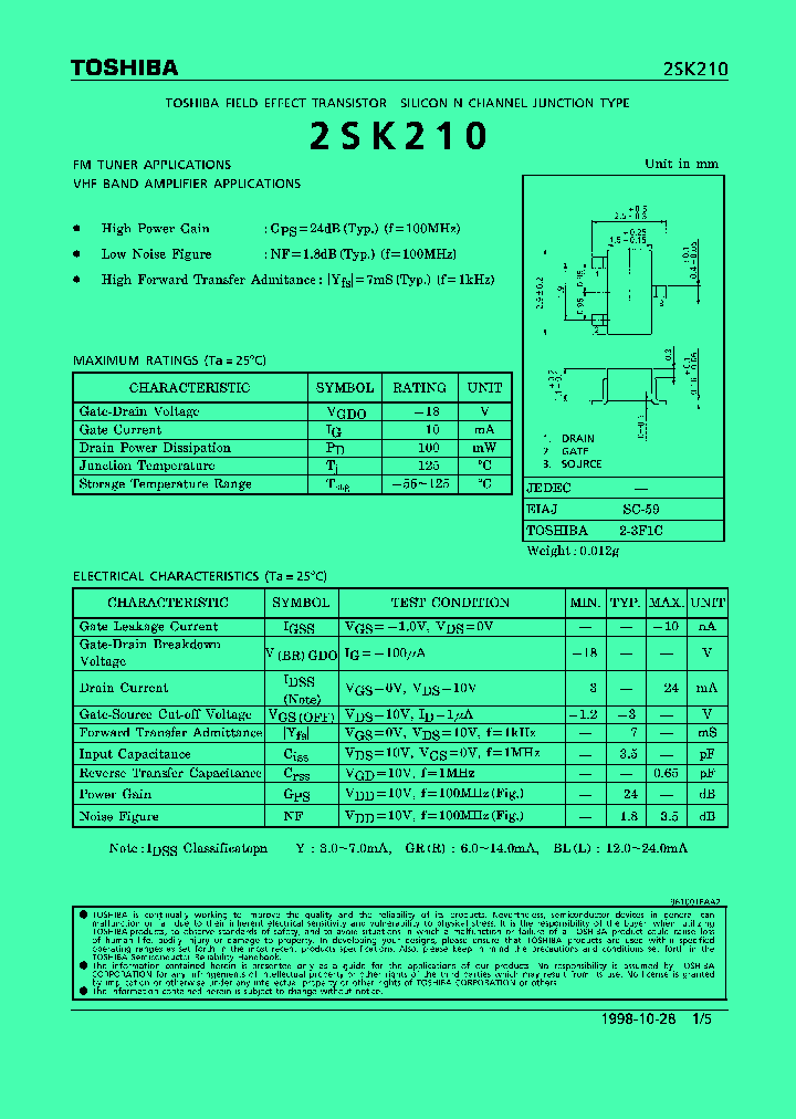 2SK210_603278.PDF Datasheet