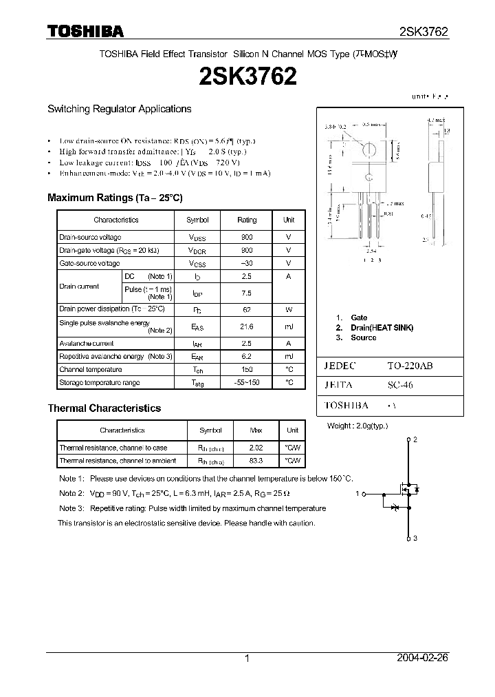 2SK3762_630925.PDF Datasheet