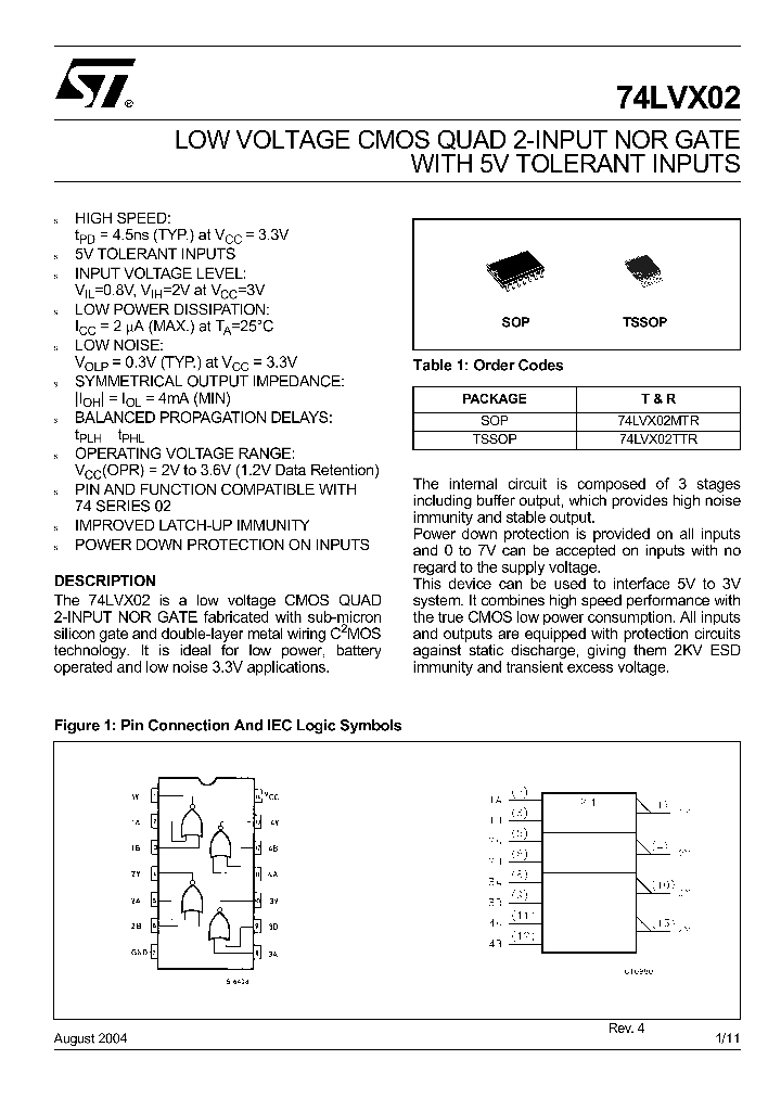 74LVX02MTR_688137.PDF Datasheet