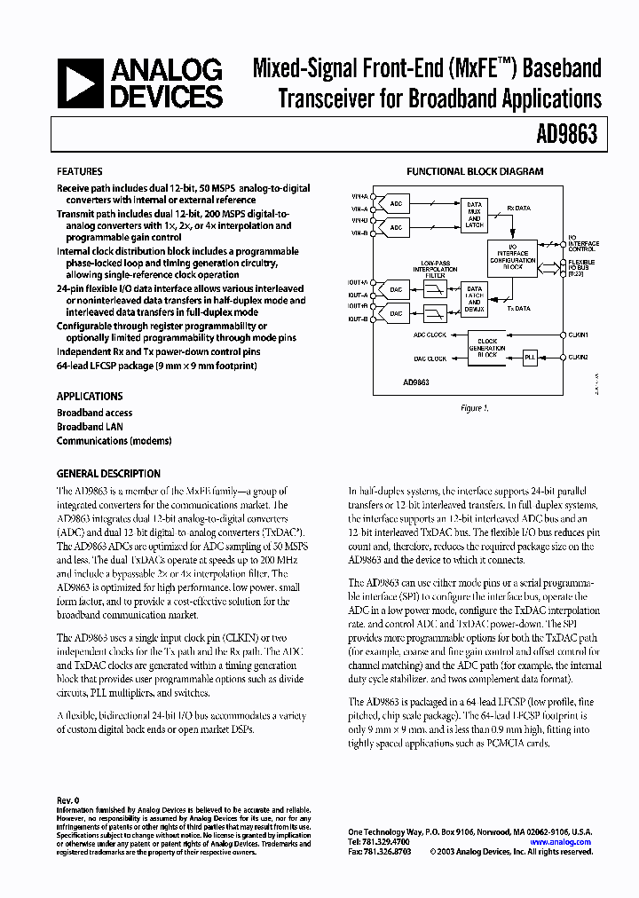 AD9863BCP-50_692997.PDF Datasheet