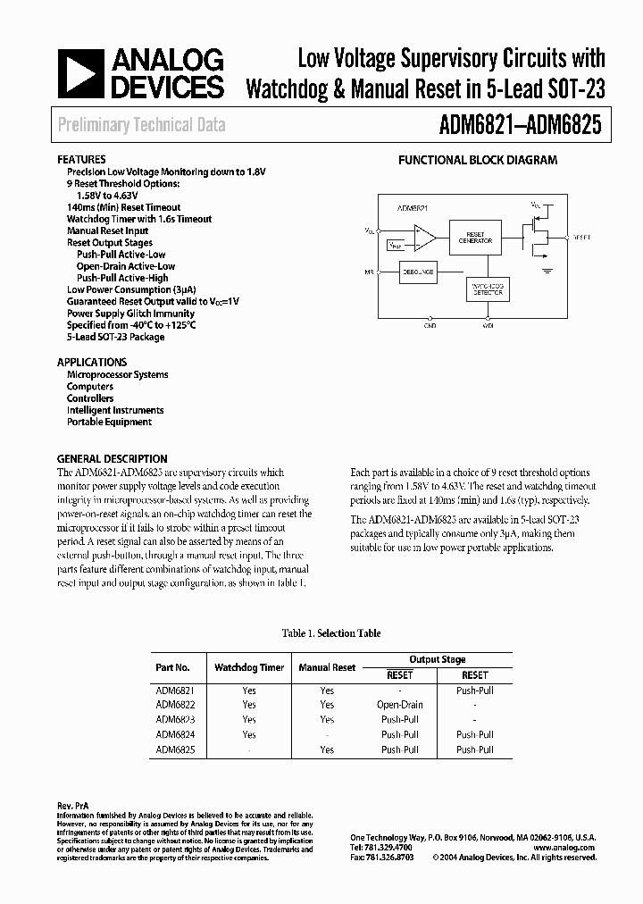 ADM6821_704700.PDF Datasheet