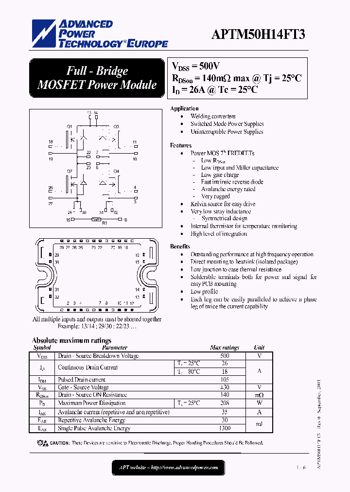 APTM50H14FT3_648243.PDF Datasheet