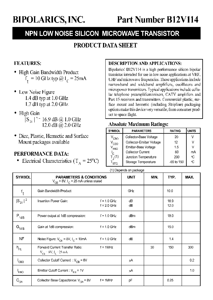 B12V11414_664624.PDF Datasheet