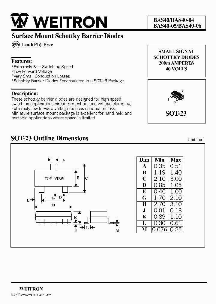 BAS40_603918.PDF Datasheet