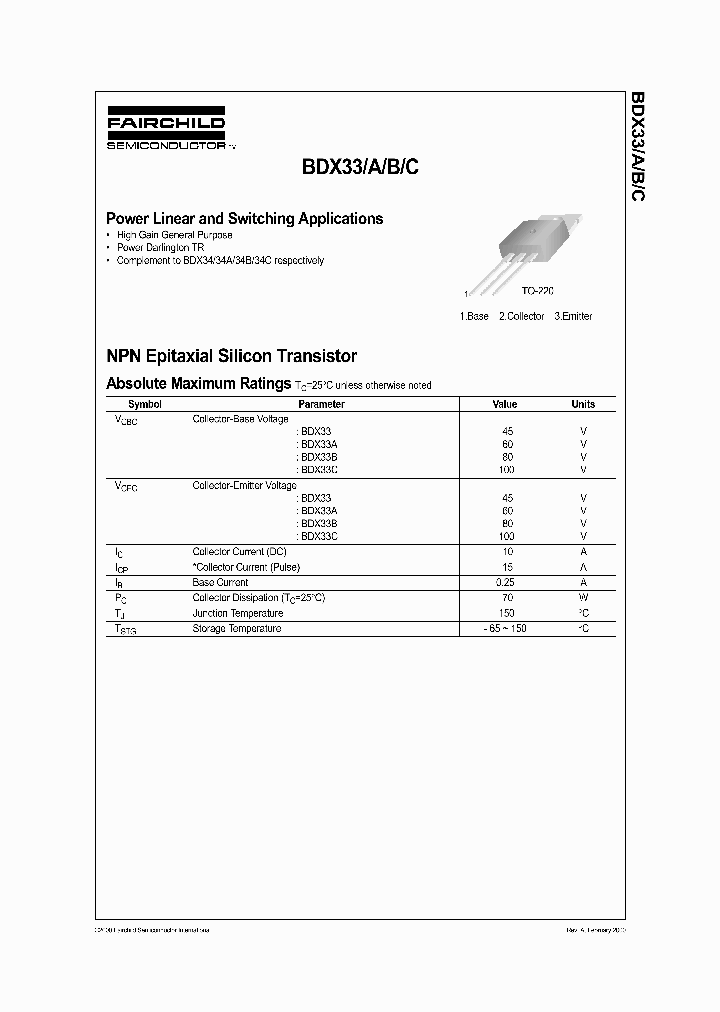 BDX33_575861.PDF Datasheet