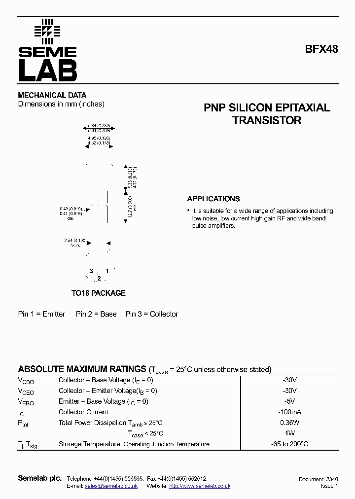 BFX48_779127.PDF Datasheet