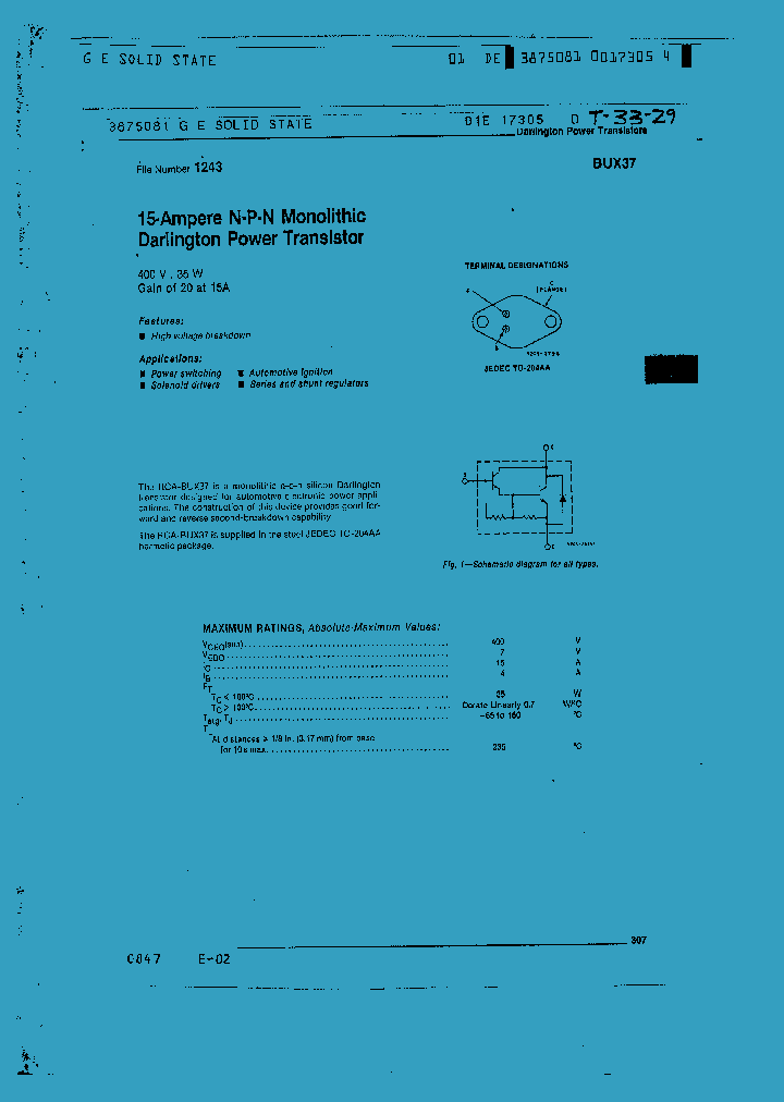 BUX37_779327.PDF Datasheet