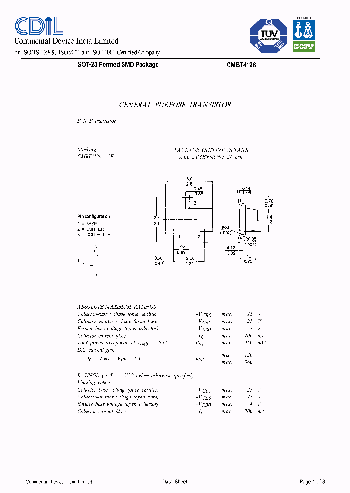 CMBT4126_633709.PDF Datasheet