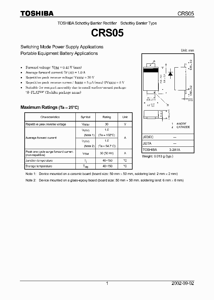 CRS05_627628.PDF Datasheet