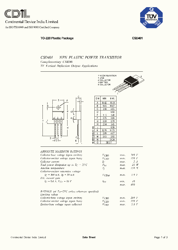 CSD401_596949.PDF Datasheet