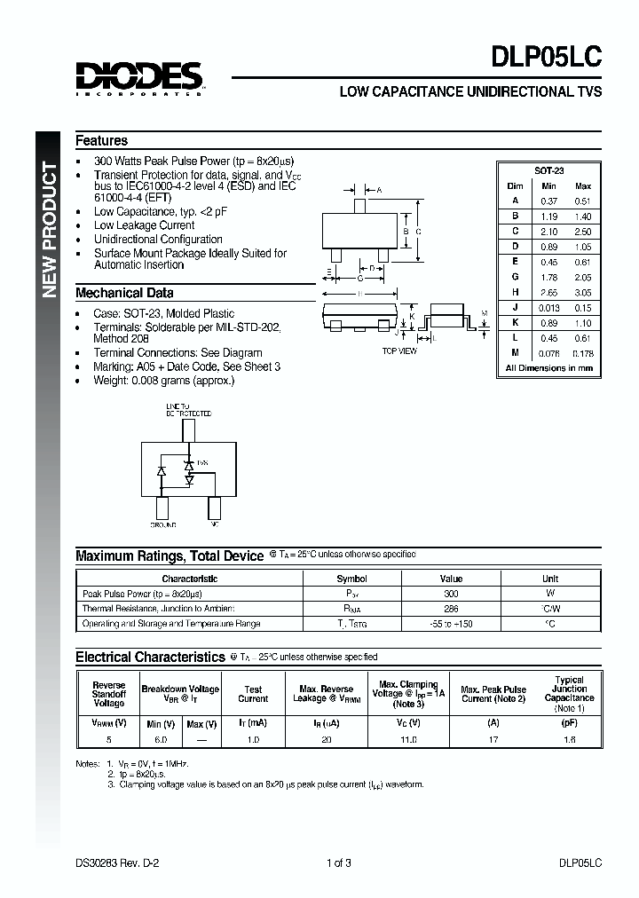 DLP05LC_727609.PDF Datasheet