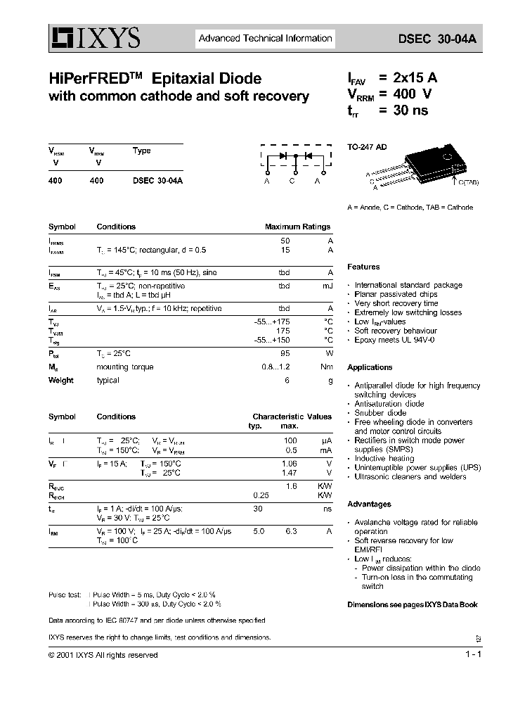 DSEC30-04A_649868.PDF Datasheet