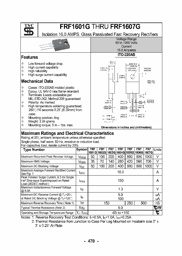 FRF1601G_585856.PDF Datasheet