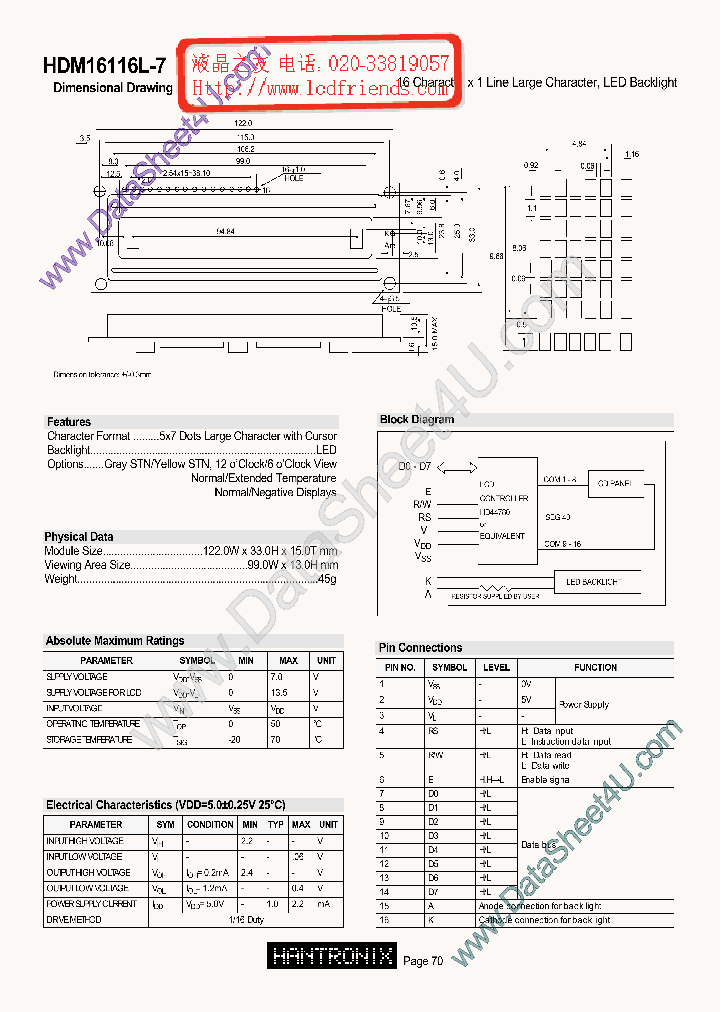 HDM16116L7_688795.PDF Datasheet