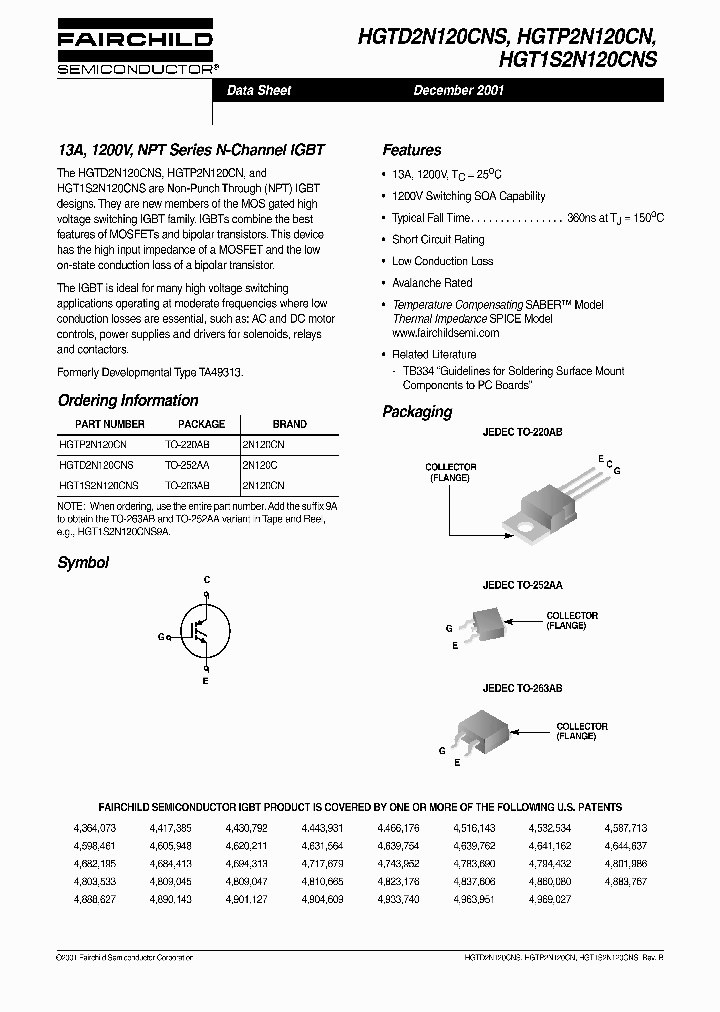 HGT1S2N120_304951.PDF Datasheet