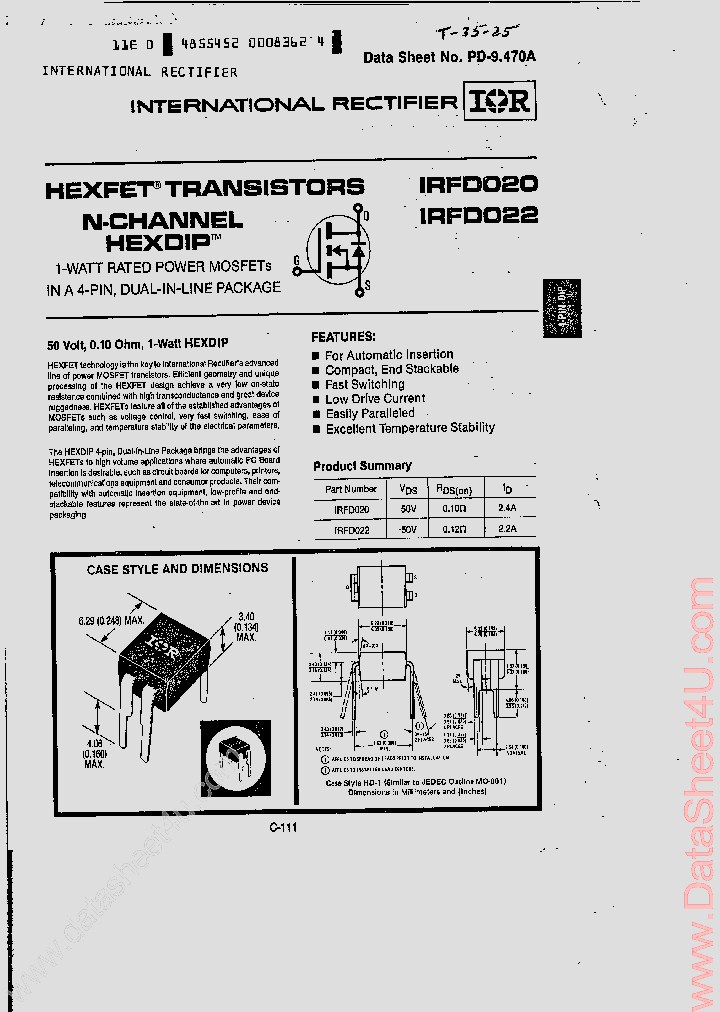 IRFD020_560000.PDF Datasheet