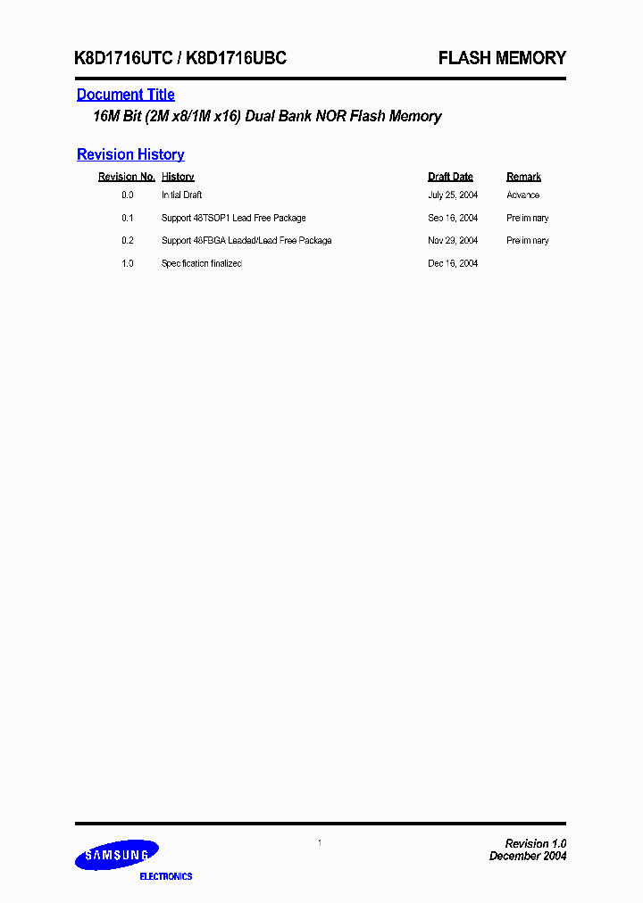 K8D1716UTC_607886.PDF Datasheet