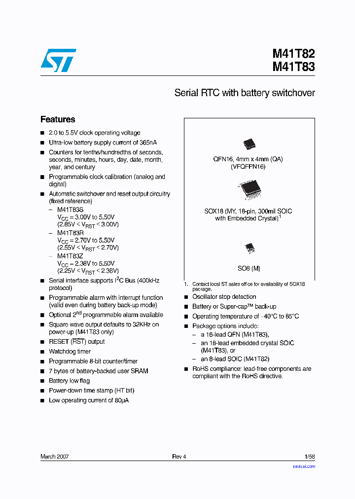 M41T82_730751.PDF Datasheet