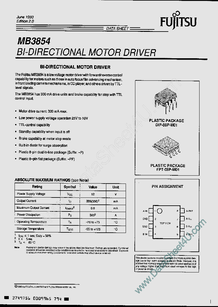 MB3854_583215.PDF Datasheet