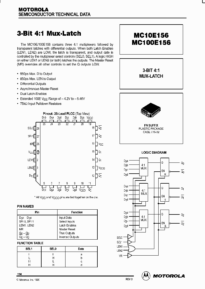 MC10E156_88334.PDF Datasheet