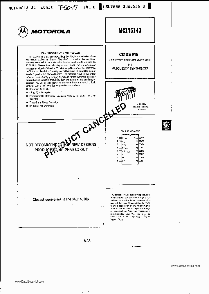 MC145143_580583.PDF Datasheet