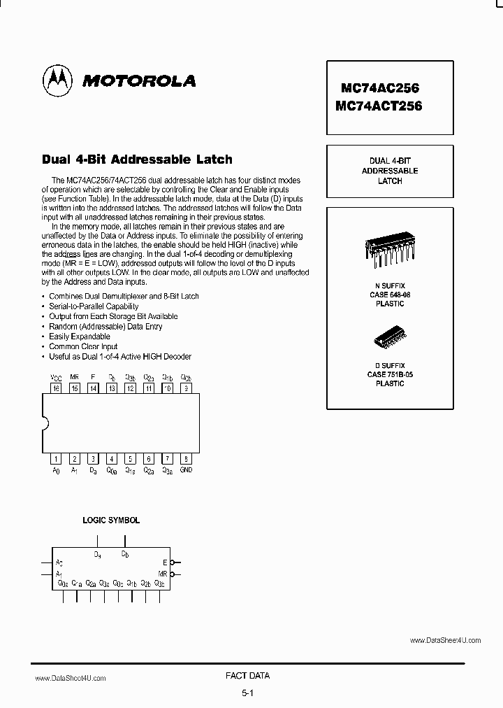 MC74AC256_597507.PDF Datasheet