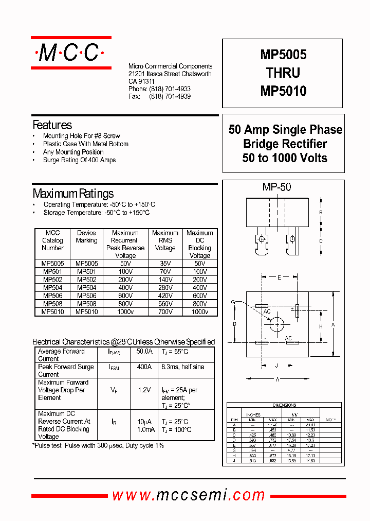 MP5009_309827.PDF Datasheet