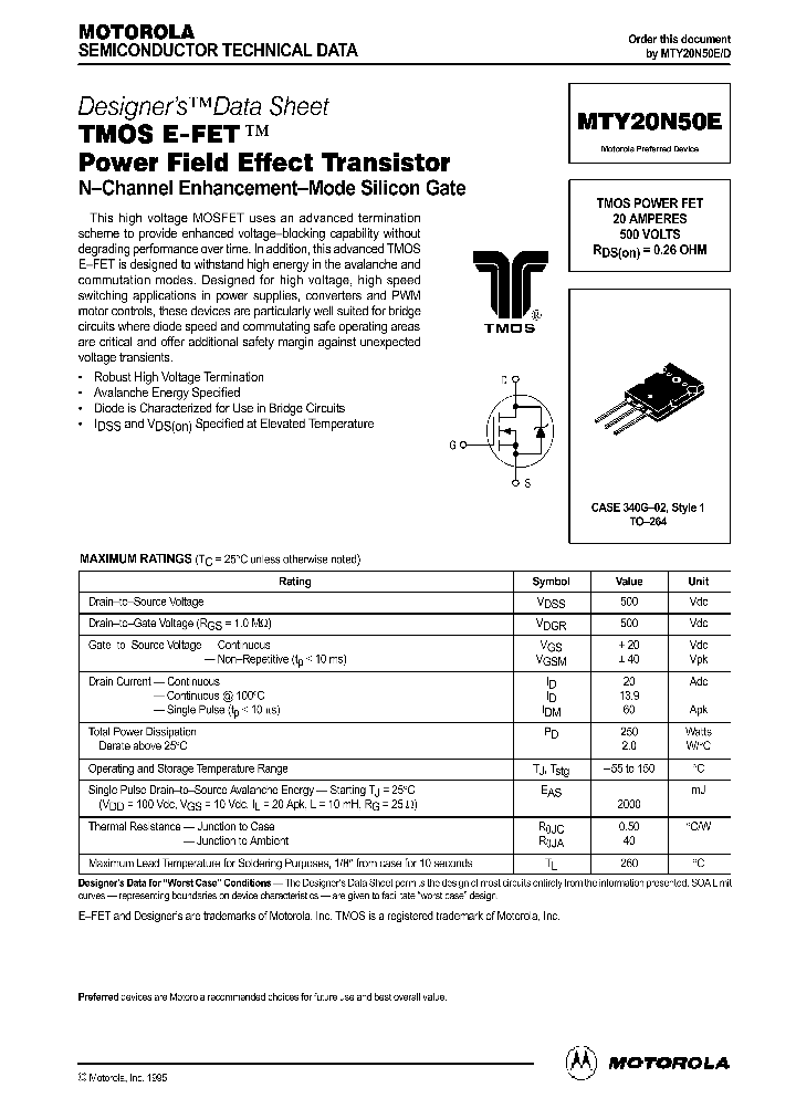 MTY20N50ED_583708.PDF Datasheet