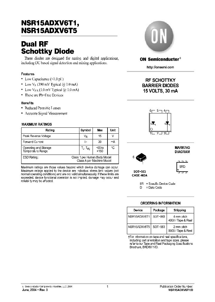 NSR15ADXV6T5_612093.PDF Datasheet