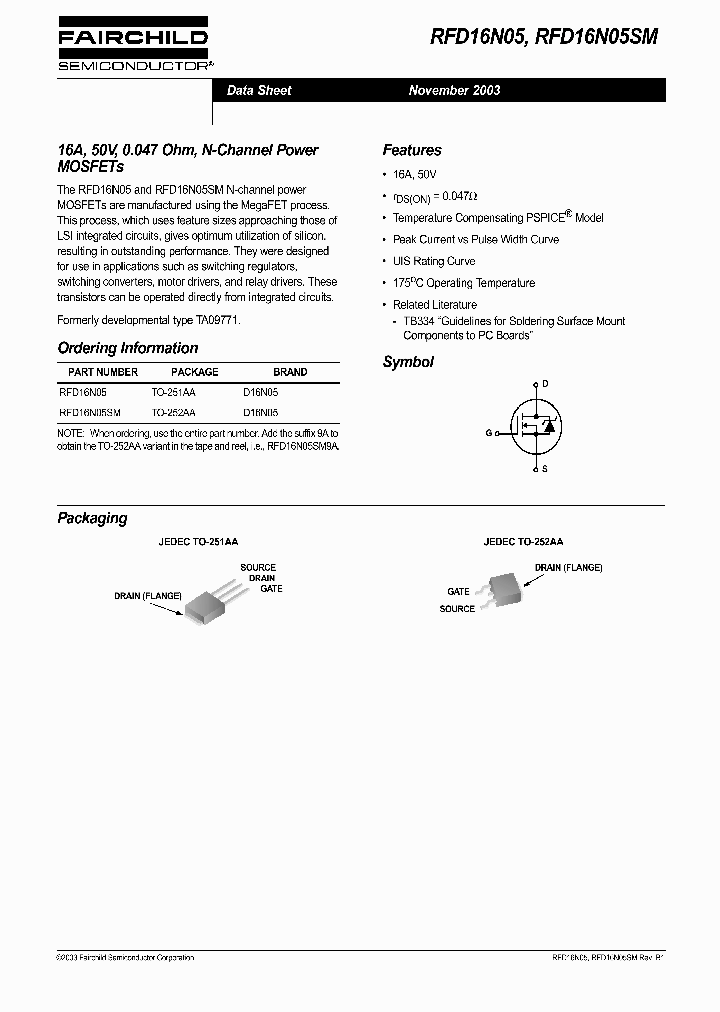 RFD16N0503_733751.PDF Datasheet