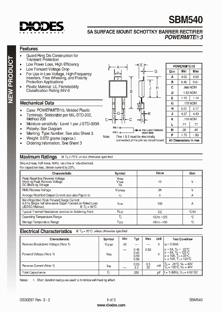 SBM540-13_726952.PDF Datasheet