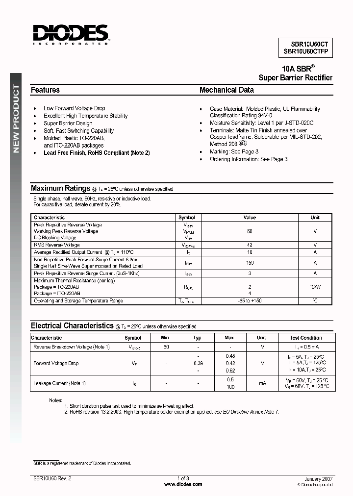 SBR10U60CT_724313.PDF Datasheet