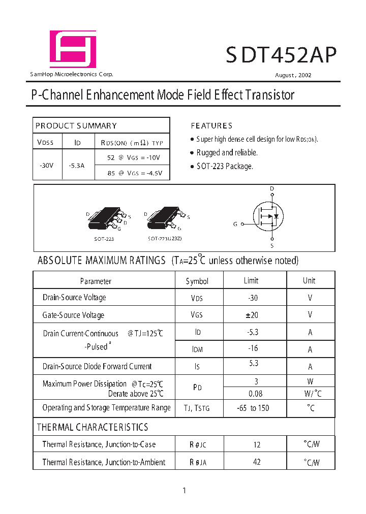 SDT452AP_607524.PDF Datasheet