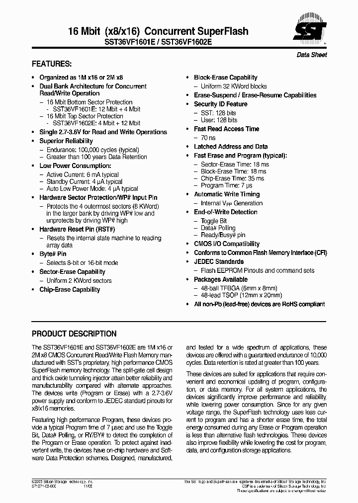 SST36VF1601E_735812.PDF Datasheet