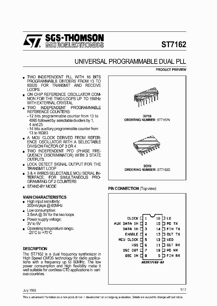 ST7162_725730.PDF Datasheet