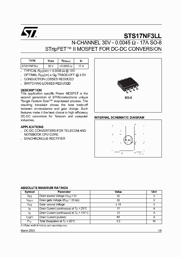 STS17NF3LL_740600.PDF Datasheet