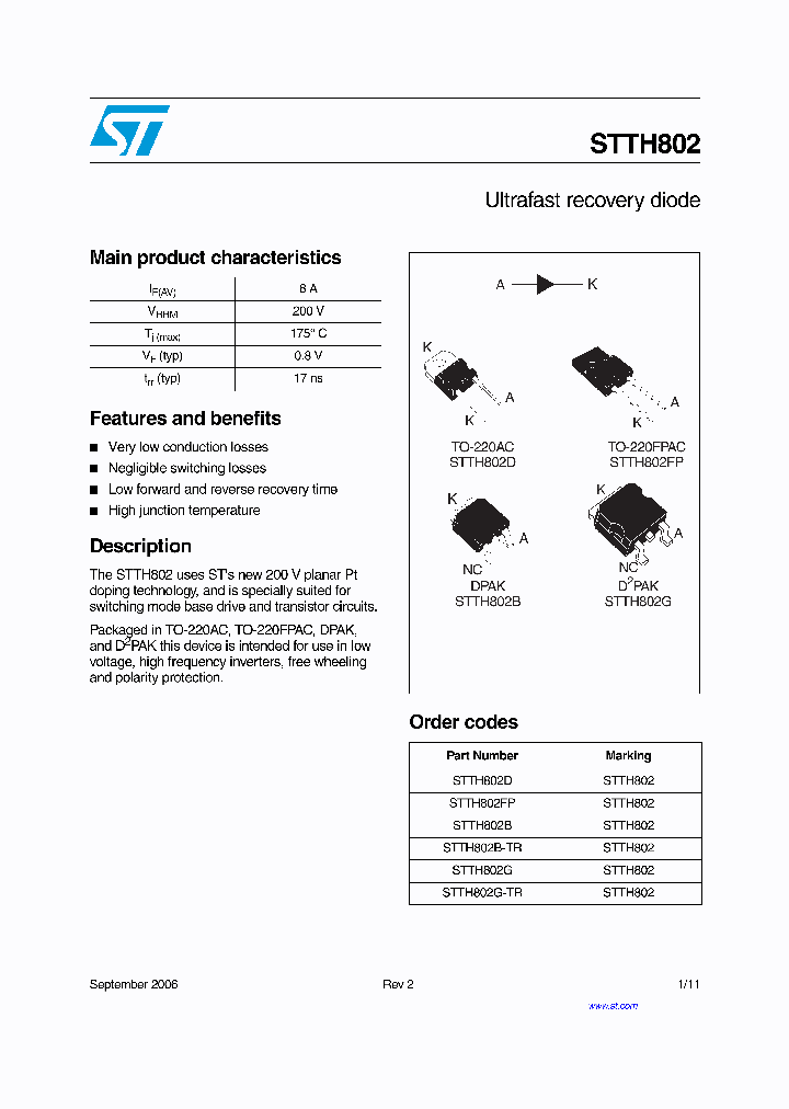 STTH802_739544.PDF Datasheet