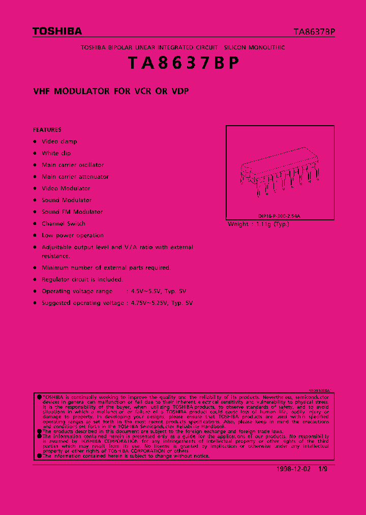TA8637BP_132127.PDF Datasheet
