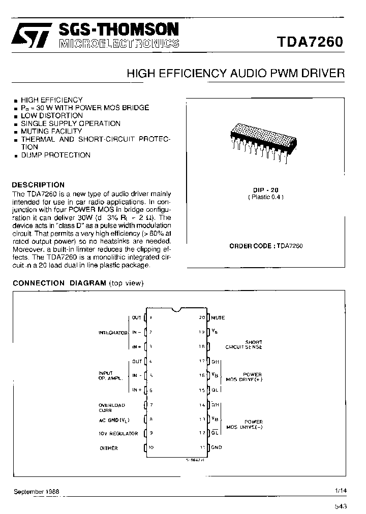 TDA7260_588214.PDF Datasheet