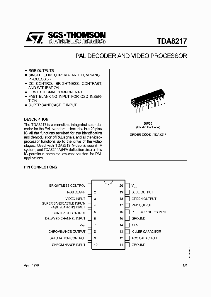 TDA8217_80298.PDF Datasheet