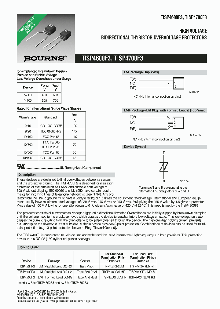 TISP4600F3LMFR_697023.PDF Datasheet