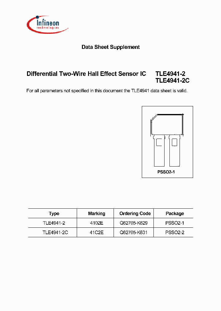 TLE4941-2_562403.PDF Datasheet