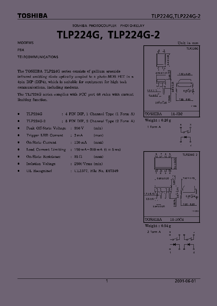 TLP224G_602956.PDF Datasheet