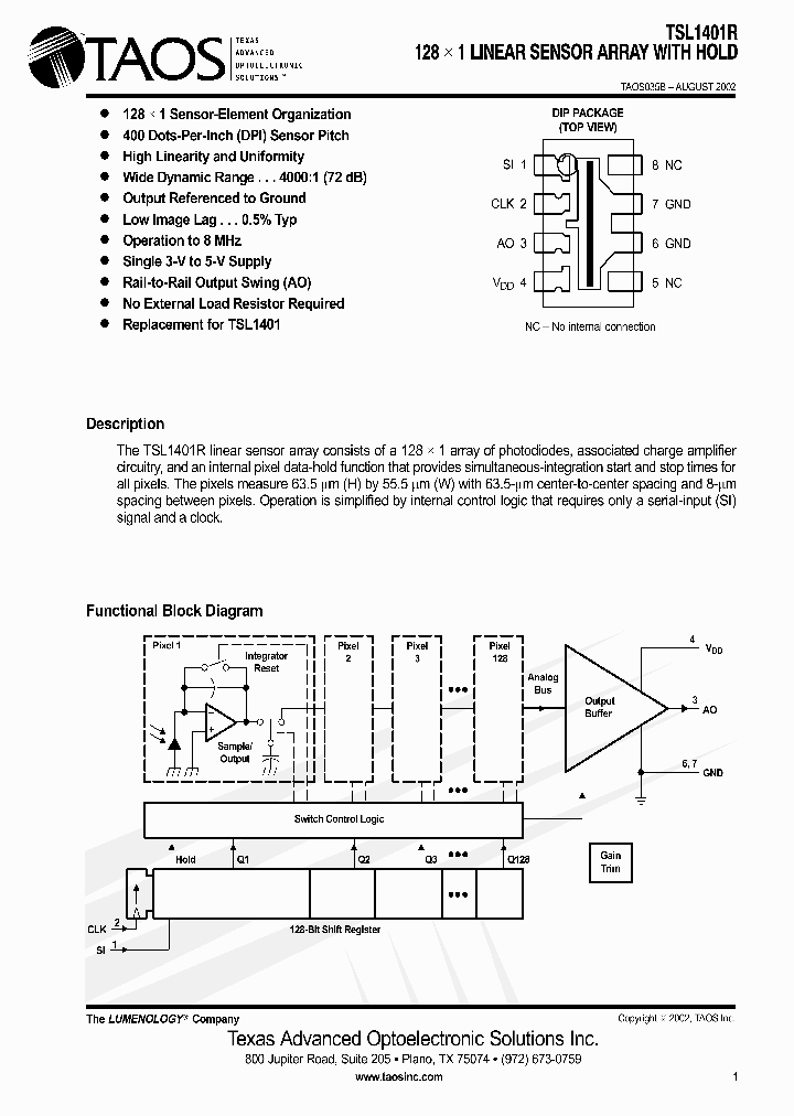 TSL1401R_560615.PDF Datasheet