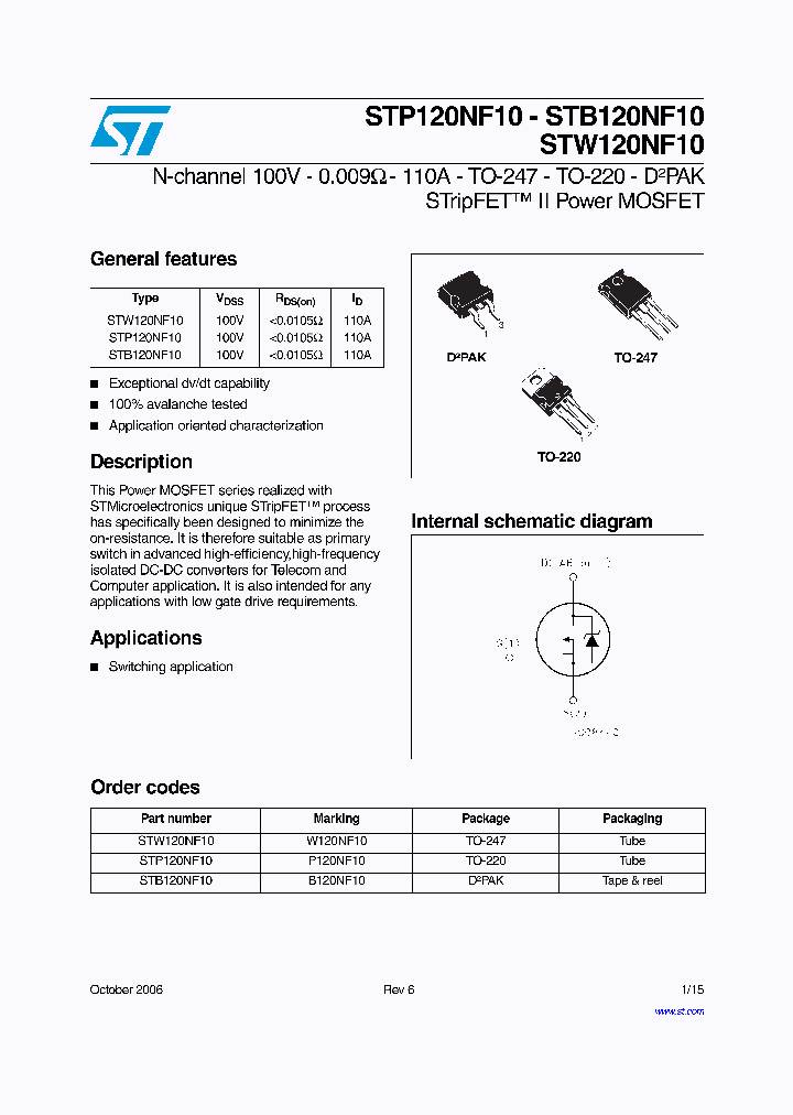 STW120NF10_732511.PDF Datasheet