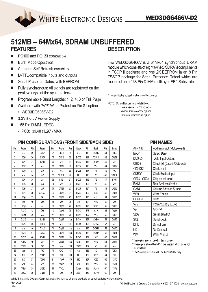 WED3DG6466V10D2_652325.PDF Datasheet