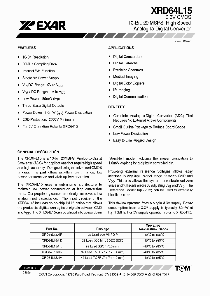 XRD64L15AIU_702666.PDF Datasheet