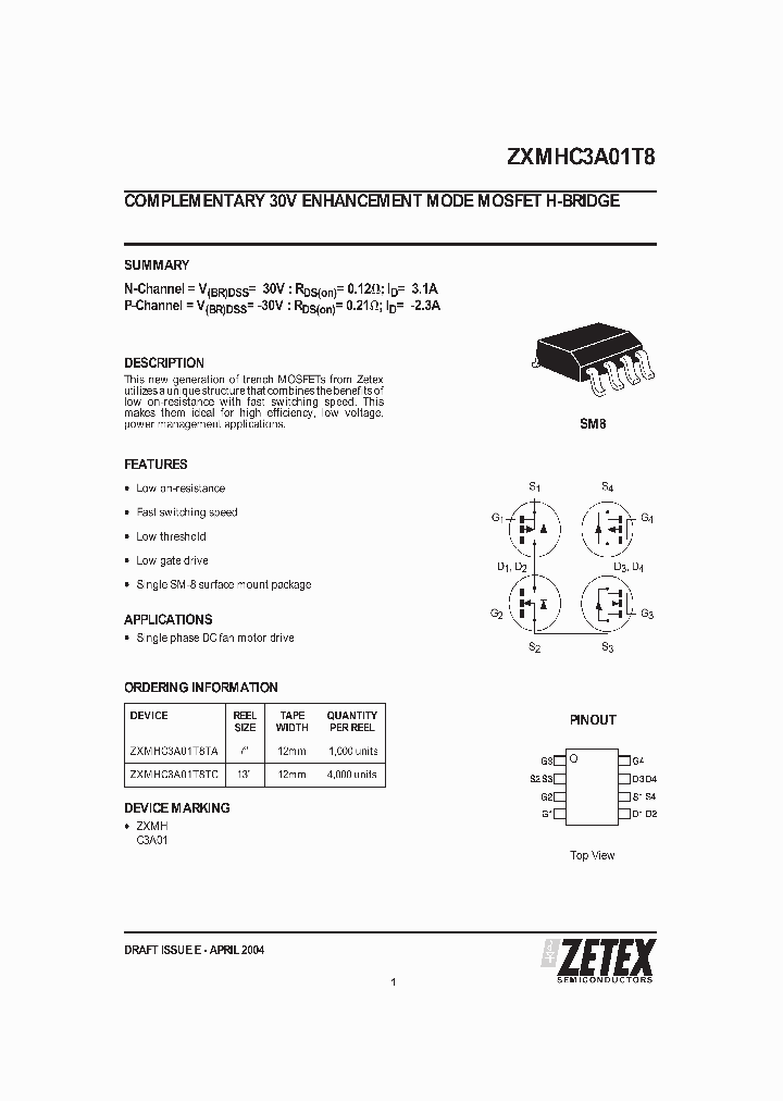 ZXMHC3A01T8_659084.PDF Datasheet